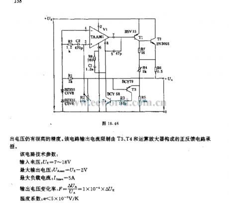 Constant voltage source with 5A load current