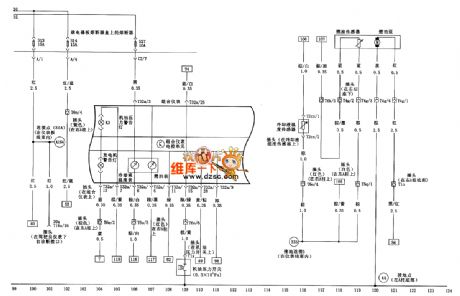 VW golf fuel gauge、coolant temperature gauge、combination instrument and fuel pump circuit diagram