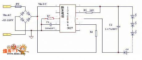 led fluorescent lamp drive circuit diagram