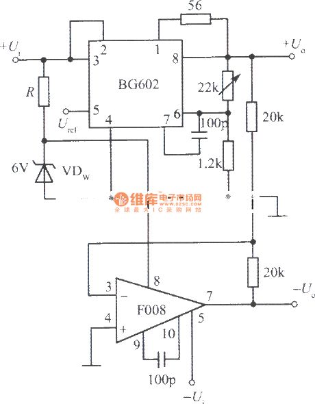 Tracking integrated regulated power supply BG602