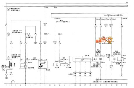 VW golf Generator、starter、hall element、intake pressure sensor and ignition system circuit diagram