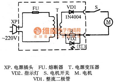 Ruixing QPL-33 hair repair device circuit diagram