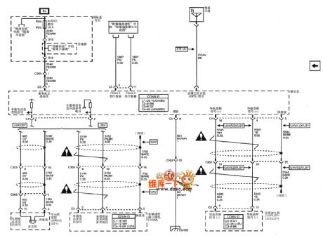 Shanghai GM Cadillac CTS car vehicle navigation system schematic (2)