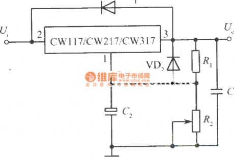Adjustable integrated regulated power supply standard circuit