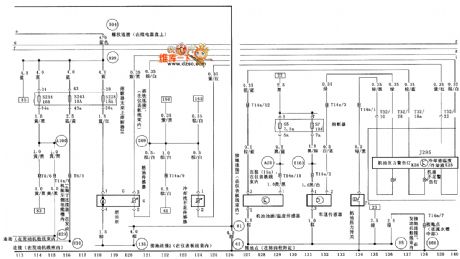 FAW bora (1.8L) saloon car fuel pump、engine oil pressure warning and sensor circuit diagram
