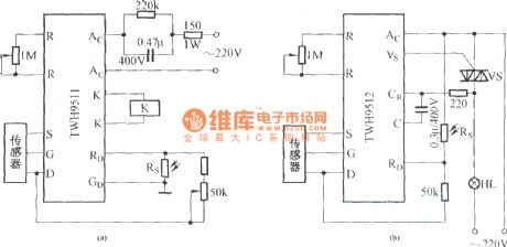 TWH9511 and TWH9512 application circuit diagram