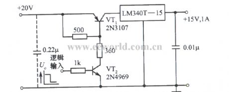 Logic level control regulated power supply