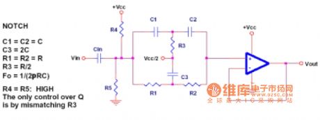 Single op-amp realization circuit diagram