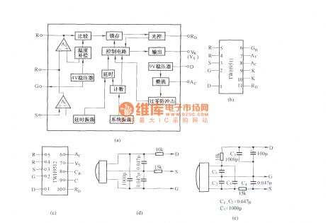 TWH95 series internal circuit theory and pinout function circuit diagram