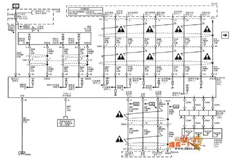 Vehicle navigation system circuit of Shanghai GM Cadillac CTS (1)