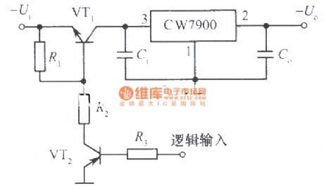 Remote control turn-off integrated regulated power supply
