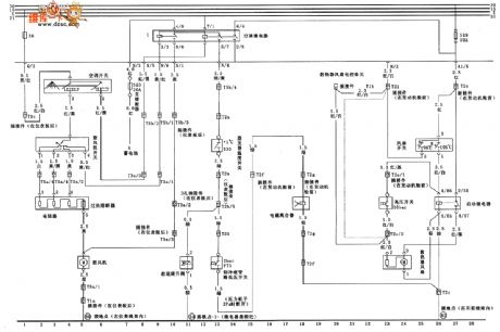 JETTA AT、JETTA GT saloon car air condition circuit diagram