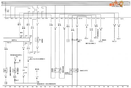 JETTA AT、JETTA GT saloon car fuel pump and instrument board circuit diagram