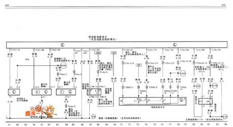 VW Passat engine sensor、cruise control switch and stoplight circuit diagram