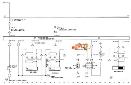 VW Passat engine electronic control unit,sensor and braking boosting relay circuit diagram