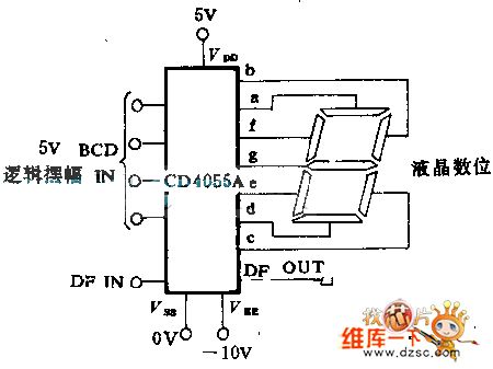CMos drive circuit for LCD