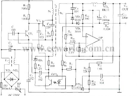 Pocket switch power supply charger circuit BQ2057