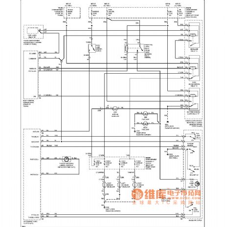 Cadillac headlamps circuit