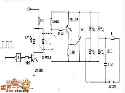 Composed of optical coupler electromagnetic valve drive circuit diagram