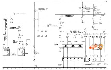 VW Passat starter,generator,engine electronic control unit,throttle Valve electronic control unit circuit diagram