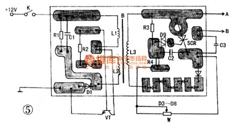 DC boost circuit applied to shrimper
