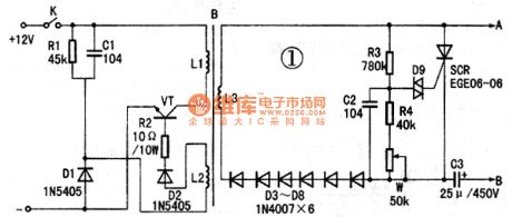 DC boost circuit applied to shrimper
