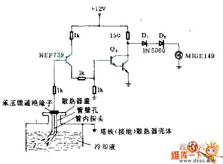 Water tank water level alarm circuit diagram