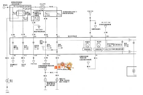Guangzhou Honda accord combination instrument circuit diagram