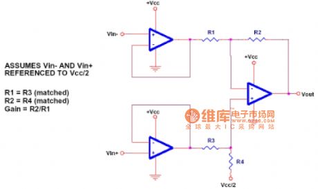 Operational amplifier instrument circuit