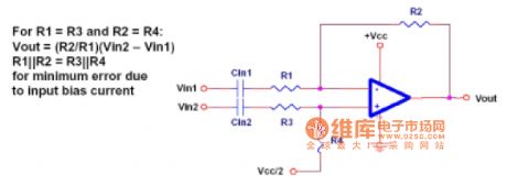 Operation amplifier subtracter circuit diagram