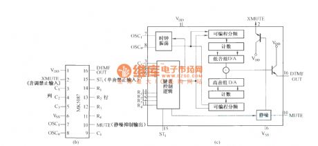 MK5087 internal circuit and pinout