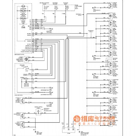 Cadillac instrumentation lighting circuit