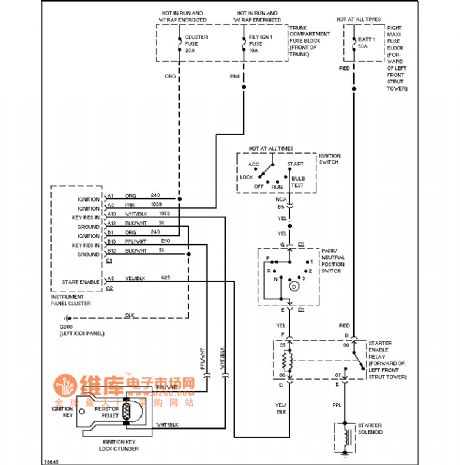 Cadillac ignition circuit