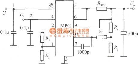 2～35V、10A adjustable regulated power supply composed of MPC1000