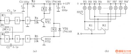 The separate excitation crossover oscillator used in four recirculating water lantern controller