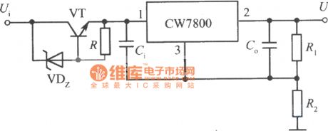 High input-high output integrated regulated power supply circuit circuit diagram 2