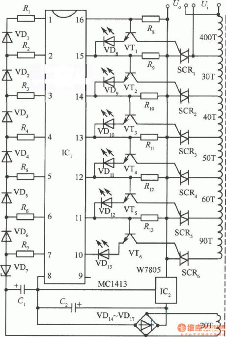 Automatic voltage regulator power supply circuit