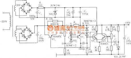 150V stabilized voltage supply circuit