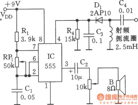 RF driver audio oscillator