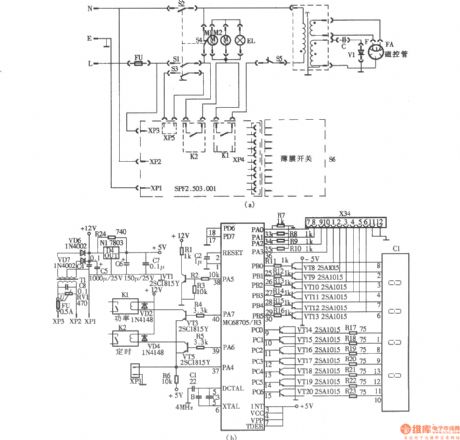 Feiyue WP-600 computerized microwave circuit