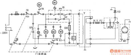 Glanze WD800 grill microwave circuit
