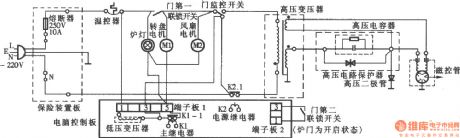 LG electronics MS - 2576MT computerized microwave circuit