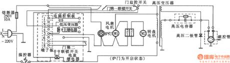 LG electronics MS-1977MT computerized microwave circuit