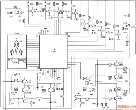 Miaoshou AD-2100 therapeutic equipment  circuit