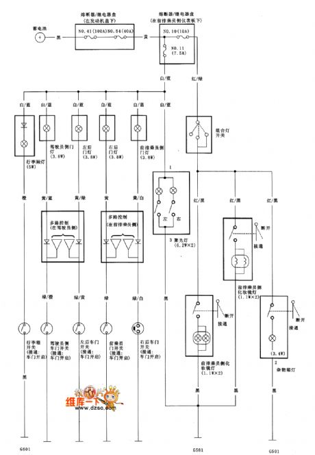 Guangzhou Honda accord body light circuit diagram