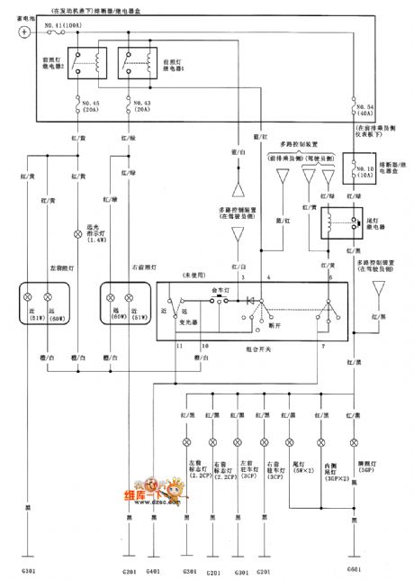 Guangzhou Honda accord combination switch circuit diagram