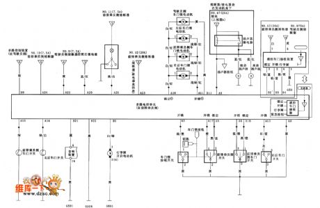 Guangzhou Honda accord anti theft system circuit diagram(two)