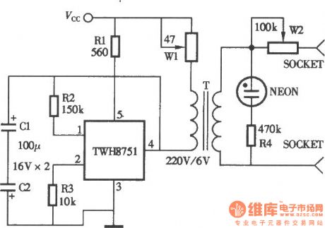 Homemade household physiatrics instrument circuit