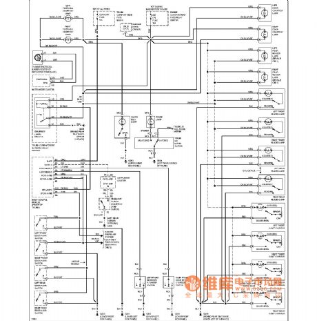 Cadillac gating lamp circuit