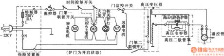 LG electronics MS-2576T, MS-2586T mechanical microwave circuit
